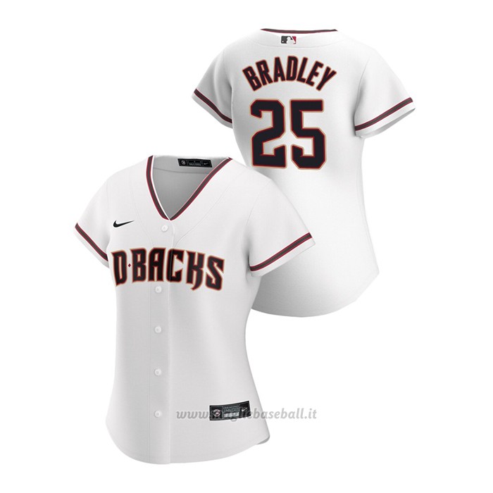 Maglia Baseball Donna Arizona Diamondbacks Archie Bradley 2020 Replica Primera Bianco